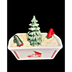 Large 2 Wick Christmas Tree Bakery Loaf Candle